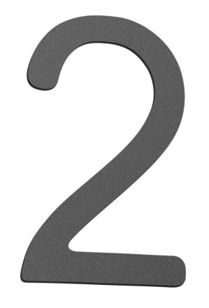 CMD 2 anthracite small house number