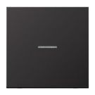 Jung AL2990KO5D rocker switch 1-way with light guide, painted aluminium, LS series, dark (painted aluminium)