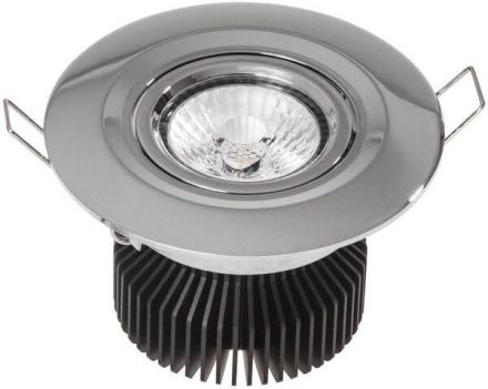 Ledxon 7008098 EDOS swivel 12W 1150lm 3000K 40° chrome LED recessed ceiling spotlight LB23