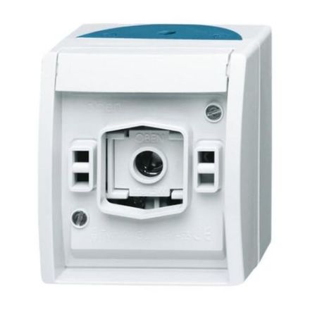 Busch-Jaeger 2661 W-53 light signal, with E 10 thread grey/blue-green