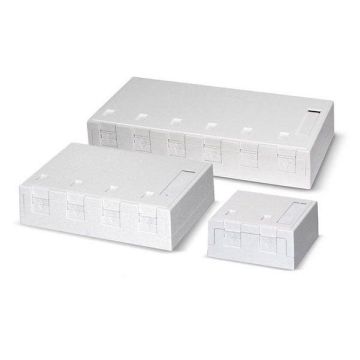 Dätwyler 418036 AP for 4x KeystoneModul pure white data connection box