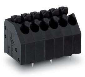 Wago 250-207/353-604 7p, 8A, 320V, black print terminal 3.5mm