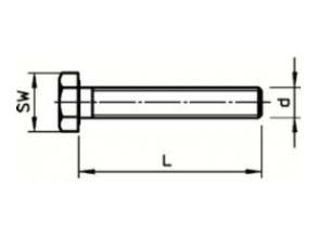 OBO Bettermann SKS 8X30 F with nut and washer hexagon screw, 3158640