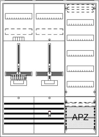 ABB Striebel & John 2CPX054264R9999 DA37PC AP 3Pkt.A37 1Z1S1V5A2 Complete cabinet