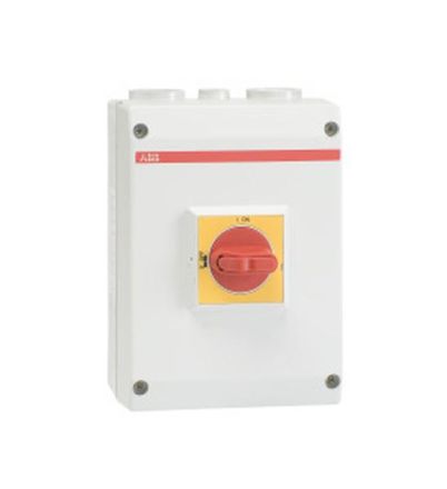 ABB Stotz-Kontakt OTE36A3M, EMC safety switch 3-pole 22 kW 400V with red-yellow handle, 1SCA022613R9280