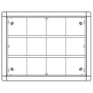 Ritto 1882020 flush-mounted frame 12 module slots, silver
