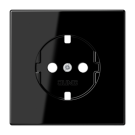 Jung LS520SWPL cover for SCHUKO® sockets, Duroplast, LS series, black