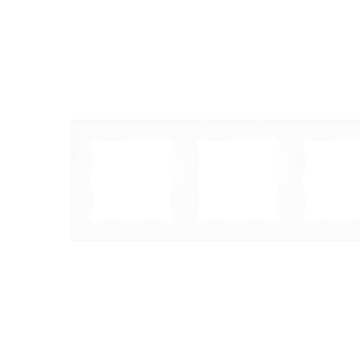 Zennio 980000309 ZS55. Frame - 3 modules - Matt white