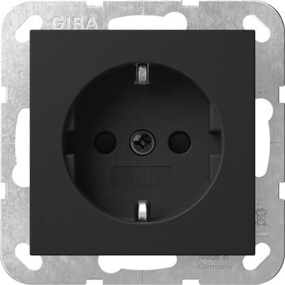 Gira 4383005 SRK System 55 Black with SCHUKO socket