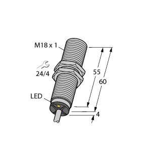 Turck 4405067 BI5U-M18M-AD4X Inductive Sensor