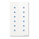BUSCH-JAEGER TB/U12.7.11-CG KNX pushbutton sensor standard tacteo | 12-fold, vertical | glass white | 157x86mm