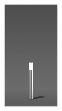 RZB 611876.004 QA60 57W E27 D: 115 H: 1000 silver bollard light