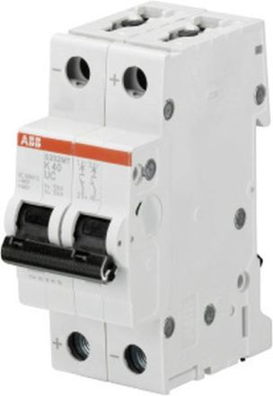 ABB Stotz-Kontakt S202MT-K0,5UC K0,5A 2-pole 10kA circuit breaker, 2CDS272065R0157