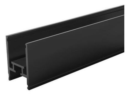 Brumberg 53605080 Alu 2000mm black profile