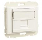 EFAPEL COV RING W/SING SUPPORT F/RJ45 CONNECT WHITE