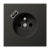 Jung AL1520F-18AAN socket, French/Belgian system 16 A 250 V ~, with USB charger 1 x type A, integrated increased contact protection, SAFETY+, LS series, anthracite