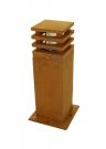 SLV 229420 bollard light RUSTY SQUARE 40 iron rust E27 11W IP55
