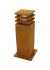 SLV 229420 bollard light RUSTY SQUARE 40 iron rust E27 11W IP55