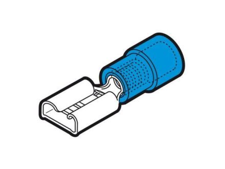 Cembre 2053560 BF-F405 blue semi-insulated blade terminals