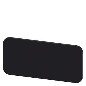 Siemens 3SU1900-0AC16-0AA0 label plate 12.5x27 black