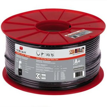 Triax 151613 KOKA 110A+ PVC UV 100m SP black coaxial cable