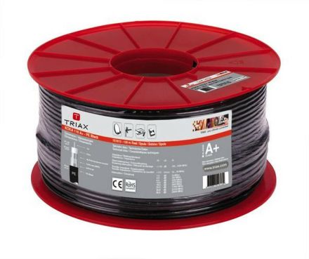 Triax 151613 KOKA 110A+ PVC UV 100m SP black coaxial cable