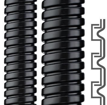 Flexa 12011112038 SPR-PVC-AS AD45 38x45mm black metal protection hose
