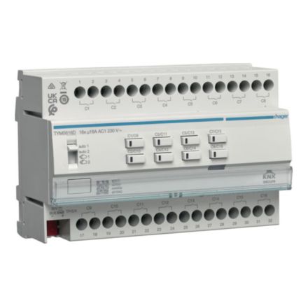 HAGER TYMS616D KNX universal actuator | 16-way, 16 A, C-load, secure