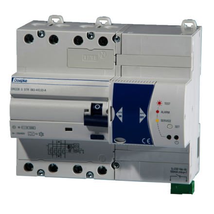 Doepke 09441504 DRCCB 5 STR 063-4/0.03-A 4-pole 63/0.03A residual current circuit breaker