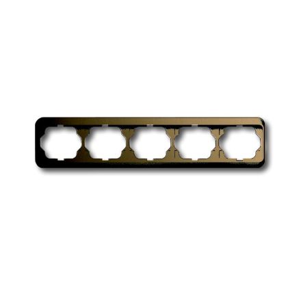 Busch-Jaeger 1725-21 cover frame, 5-way frame bronze