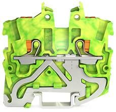 Wago 2250-1207 1qmm green-yellow 2-wire mini feed-through terminal