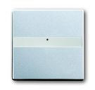 Busch-Jaeger 1764 NLI-83 rocker switch, with label field aluminum silver