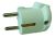 PROTEC.class 05105819 PSSWI15 SK 16A white angled folding plug