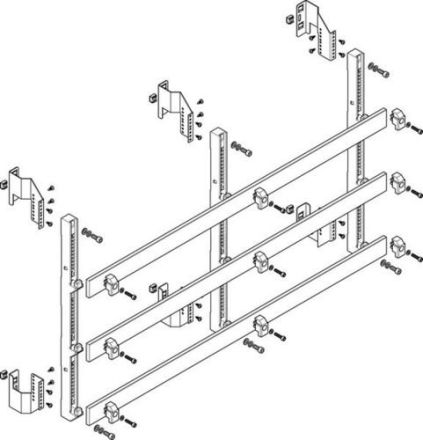 ABN deep 185mm with CU 50x10mm 3-pole 150mm busbar module (MTSC45983)