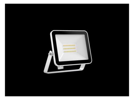 Dotlux 5141-030120 FLOORslim 20W 3000K white LED spotlight