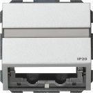 Gira 087065 data cover BSF with support ring Gira TX_44 color aluminum