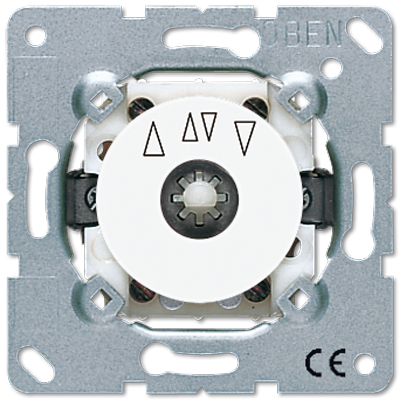 Jung 1234.20WW blind rotary switch reversing switch/button 2-pole (2 drives), 10 A 250 V ~, alpine white, flush-mounted