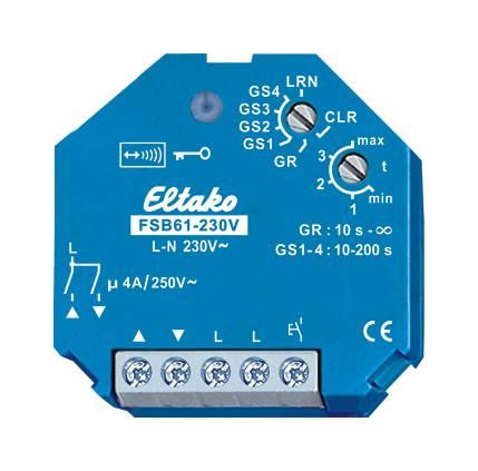 Eltako 30200432 radio actuator FSB61-230V shading elements without N