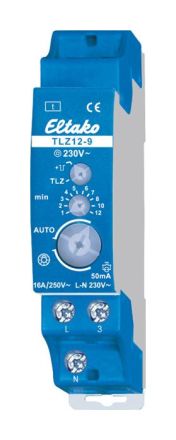 Eltako 23100836 Staircase light timer TLZ12-9 LED/ESL up to 200W 1S 16A/250VAC