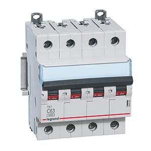 Legrand 404262 Circuit breaker TX3 C63A 4P 10KA 4M