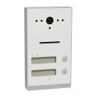 Ritto RGE2015200 Listo Twinbus IP 2 buttons silver white AP video door station