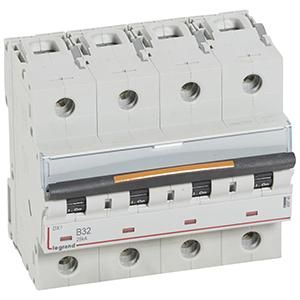 Legrand 409745 Circuit breaker DX3 B32A 4P 25KA 6M
