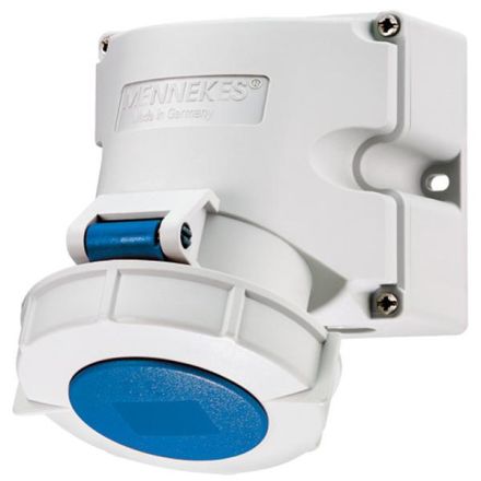 Mennekes 9105 TwinCONTACT 16A3p6h230V IP67 wall socket