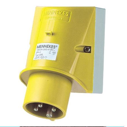 Mennekes 334 16A 4-pole 4h 110V IP44 wall plug