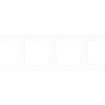 Zennio 980000409 ZS55. Frame - 4 modules - Matt white
