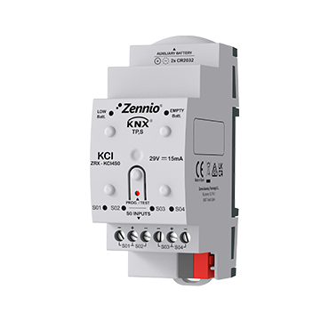 Zennio ZRX-KCI4S0 up to 4 consumption meter interface