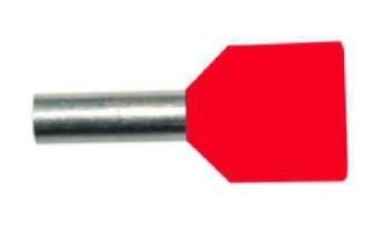 PROTEC.class 05101557 Wire end ferrules PAEH 100D/10 red insulated VE100 Double wire end ferrules 2x1.0qmm/10mm (100pcs)