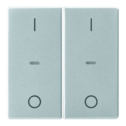 BERKER 80962321 Cover for push button sensor Q.1/Q.3 | 2-way, IO | aluminum velvet