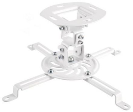 Hama 118685 projector ceiling mount, white projector ceiling mount
