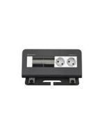 Kindermann 7430000072 4-way 2 x power table installation housing